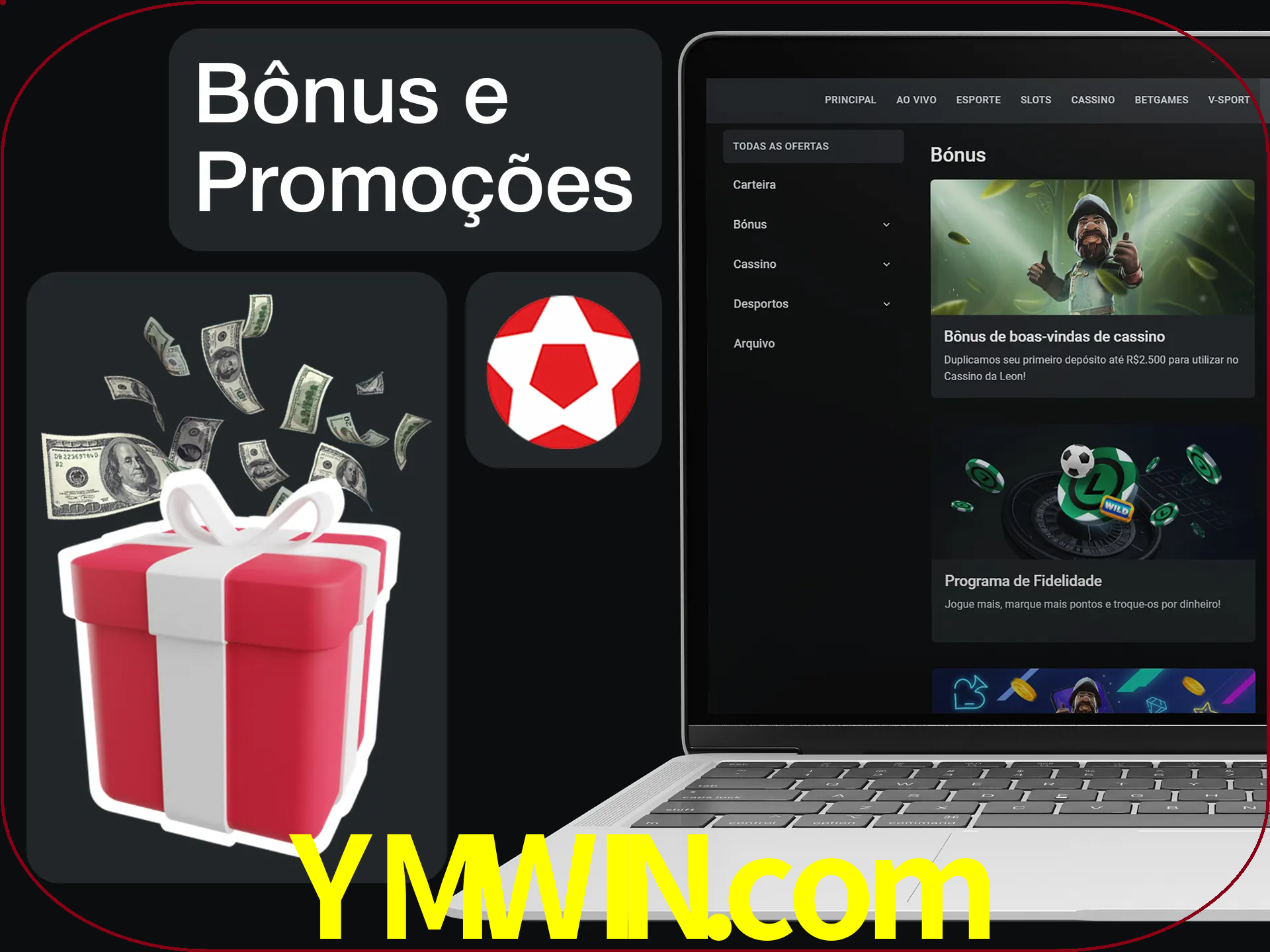 Verifique se há novos bônus e promoções.