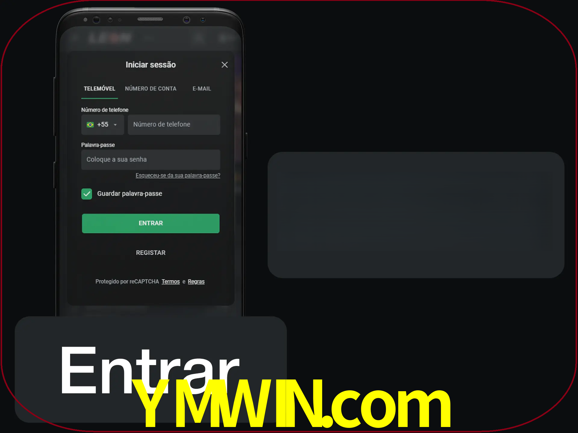 Faça o login para começar a apostar e jogar no cassino.