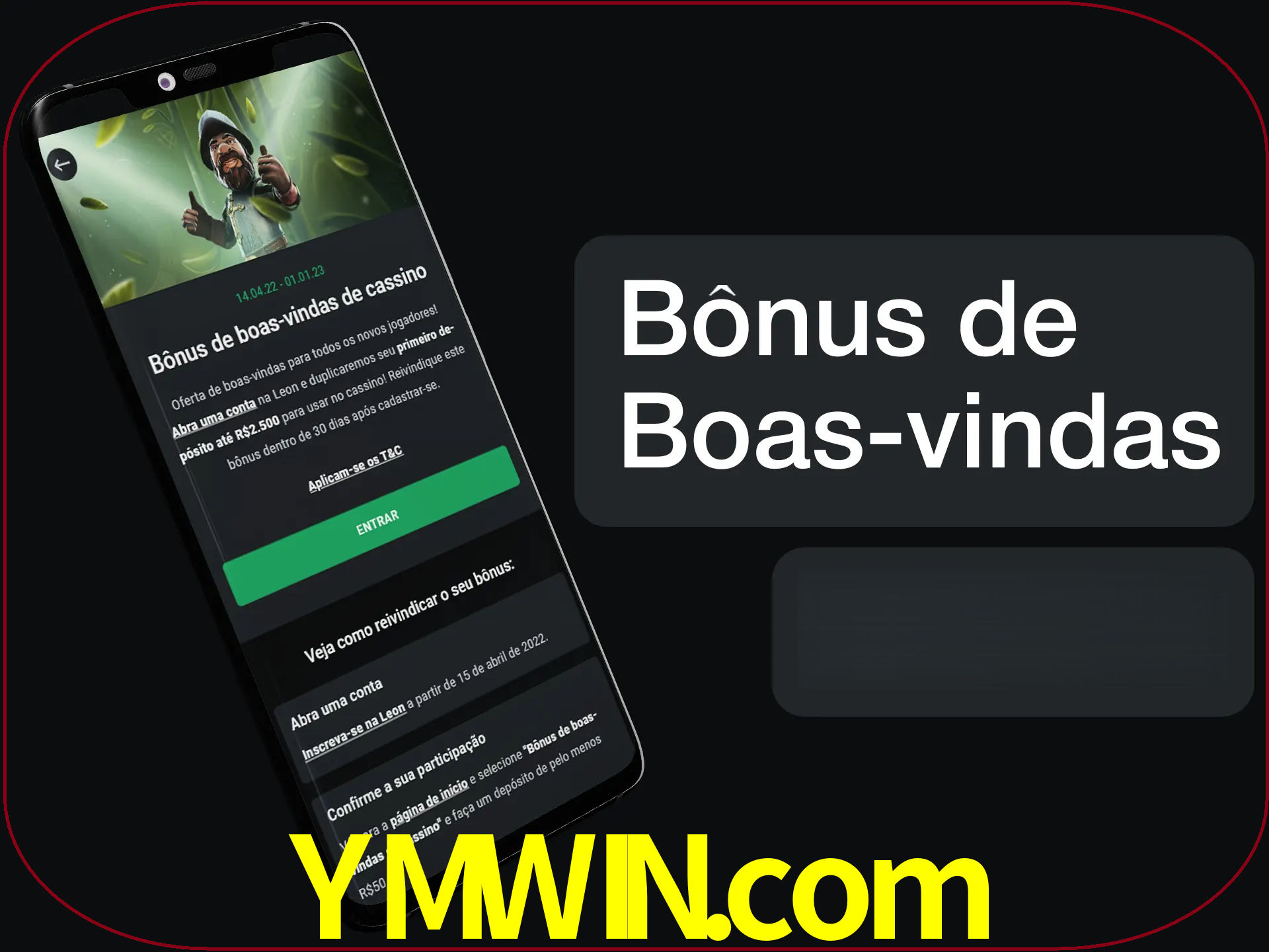 Não se esqueça de usar o bônus de boas-vindas.